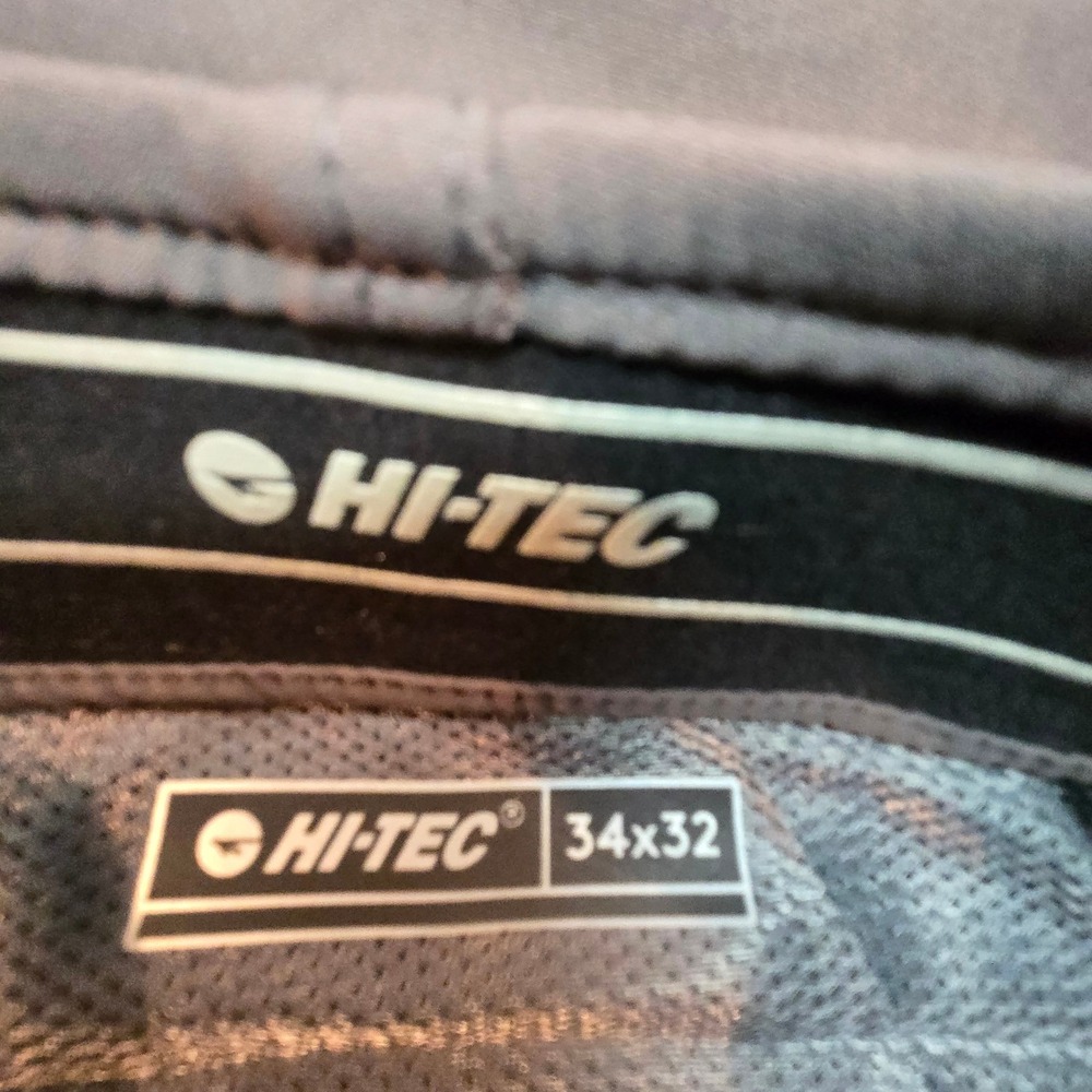 Hi-Tec Men's Performance Hiking Pants 34x32 Grey Stretch Trail Utility Travel